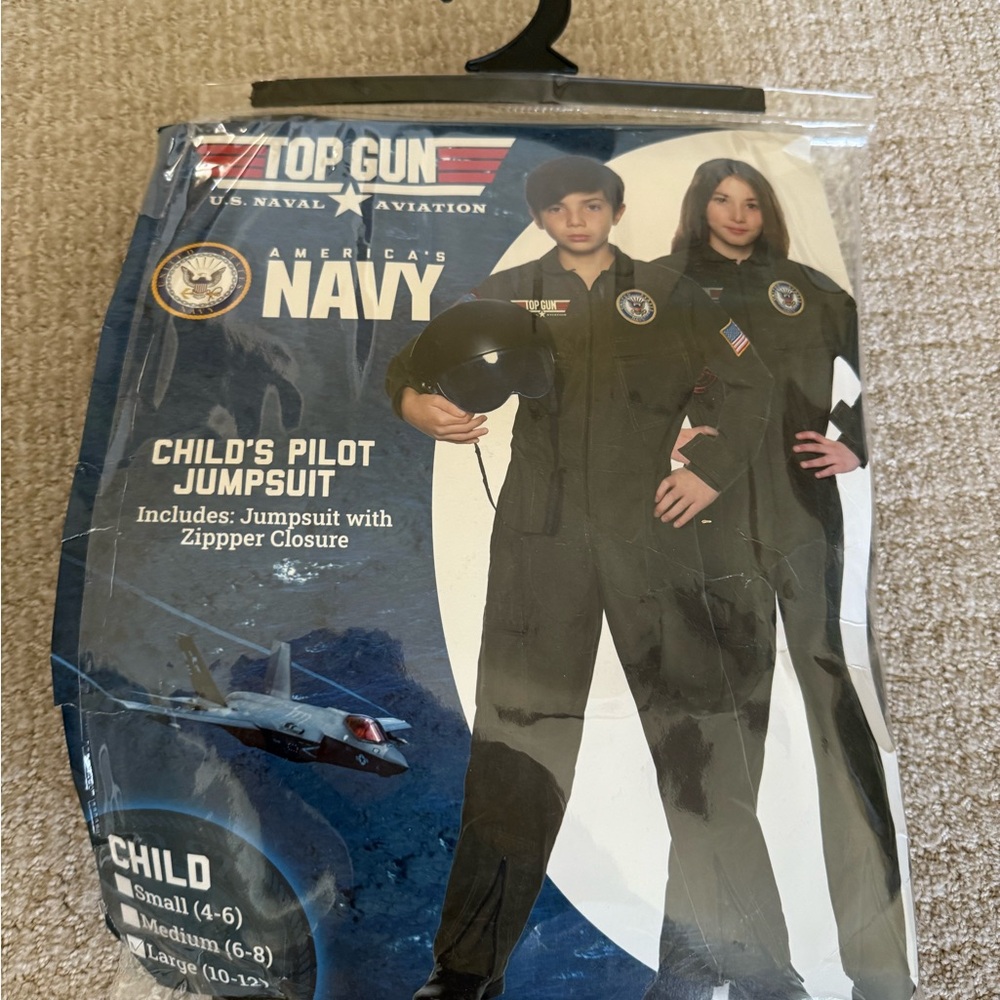 Top Gun Child's Pilot Jumpsuit costume